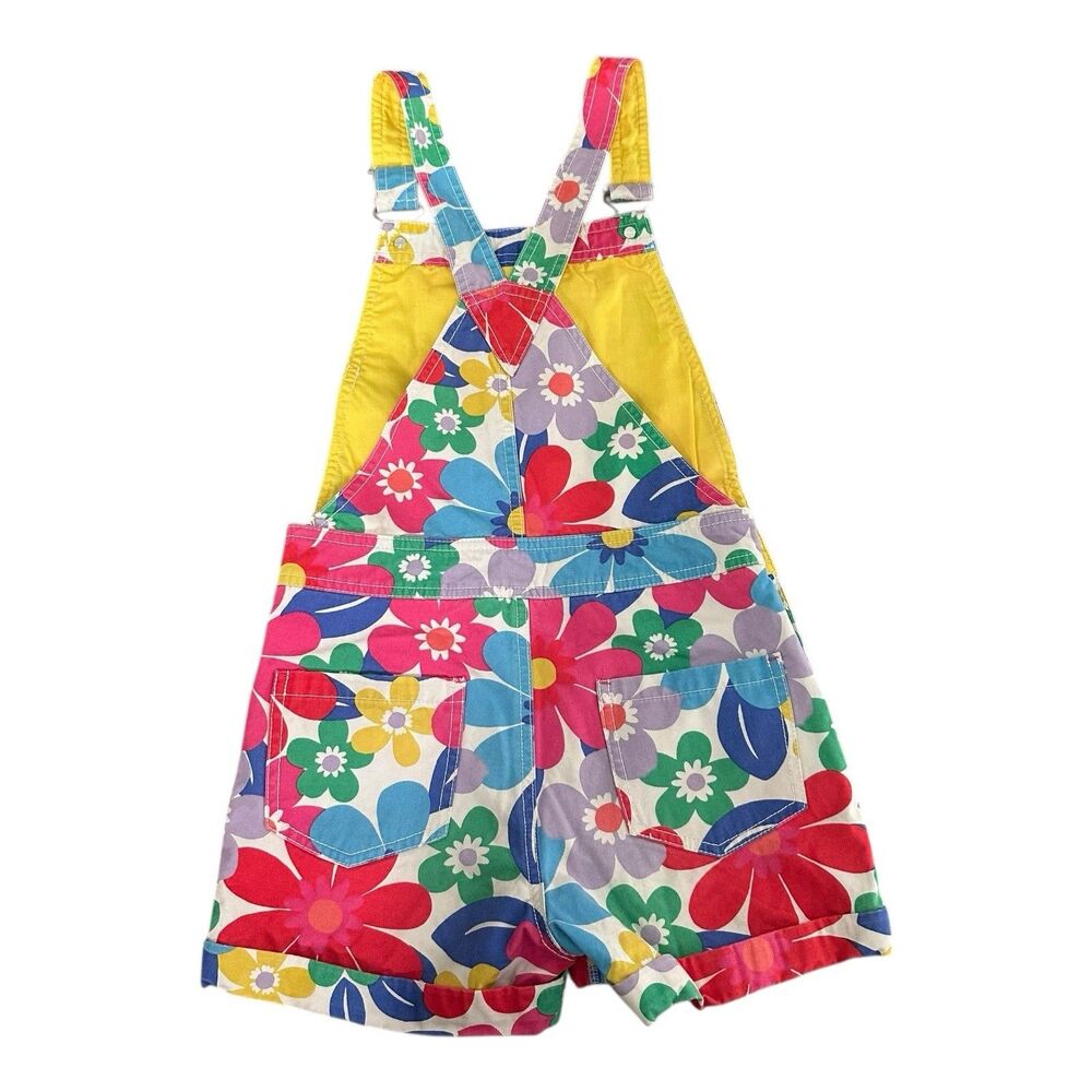 Boden Kids Floral Overalls - Picture 2 of 7